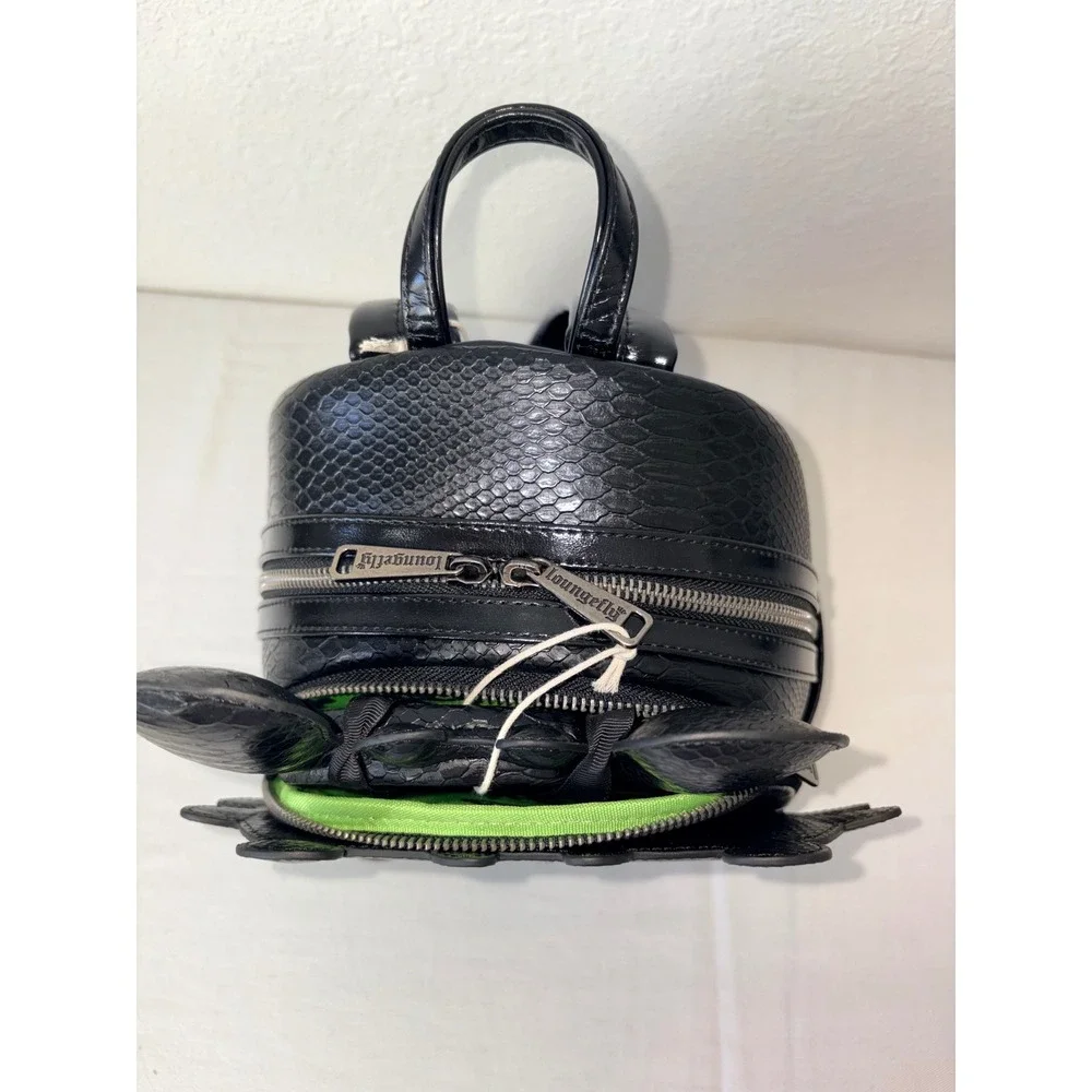 Loungefly Universal Studios Toothless Dragon Mini Backpack Black and ears new